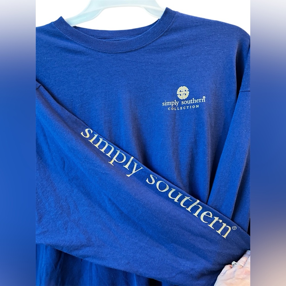 XXL Navy Simply Southern long sleeve shirt